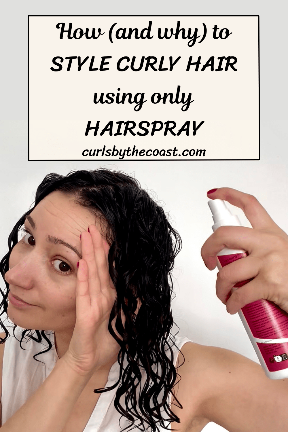 How (and why) to style curly hair with just&nbsp;hairspray